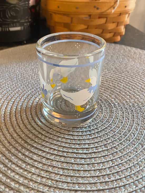 Vintage Other - Vintage 80s Anchor Hocking Farm Country Goose Votive Candle Holder Cottagecore